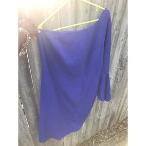 One sleeved mini dress
